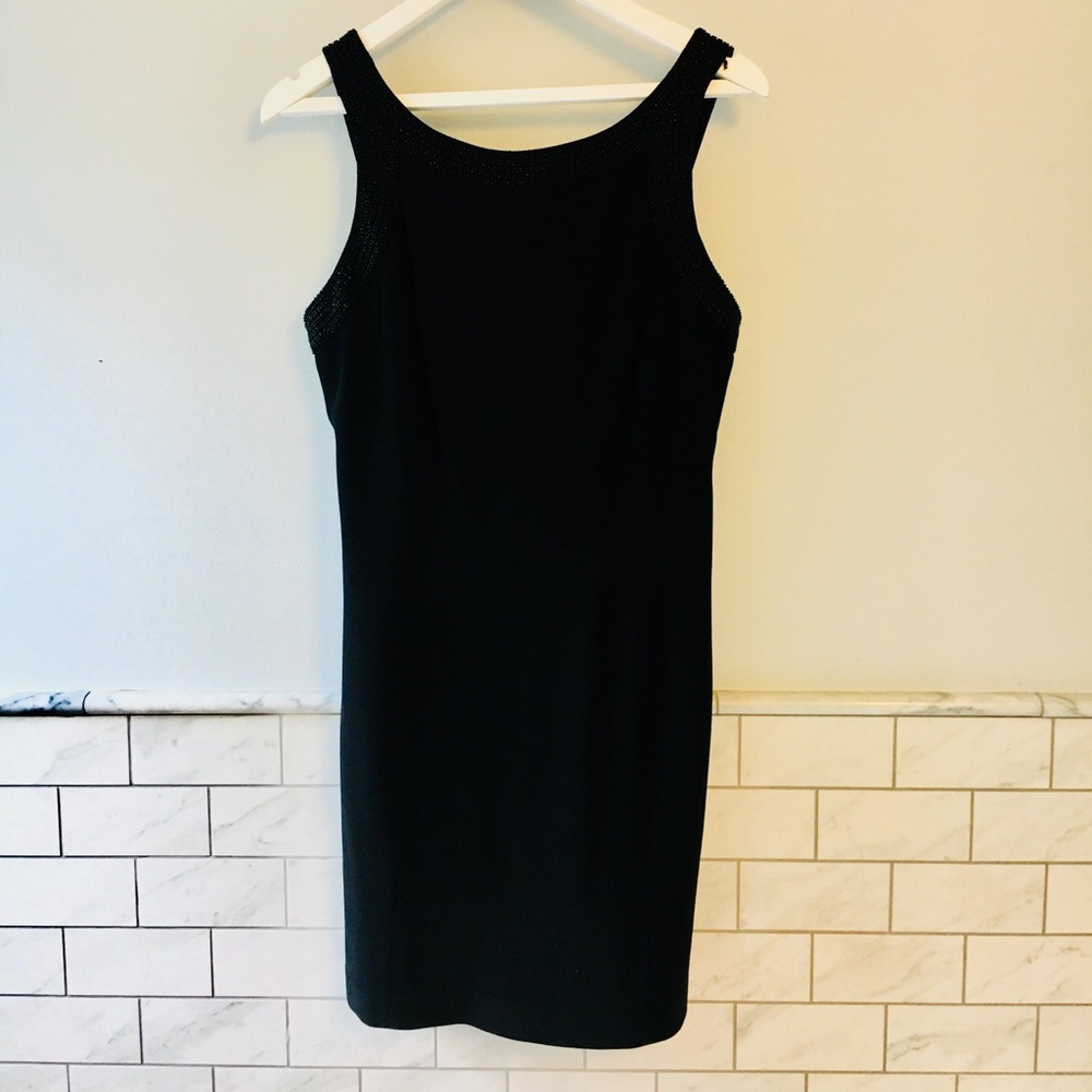 Ralph Lauren black dress with beaded neckline